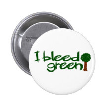 I Bleed Green Buttons