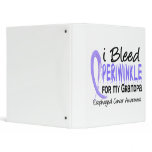 I Bleed Periwinkle For Grandpa Esophageal Cancer 3 Ring Binders