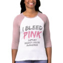 I Bleed Pink Support Breast Cancer Awareness t-shirts