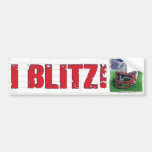 I Blitz! Helmet Bumpersticker Bumper Stickers