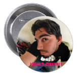 I BOUTON STUPIDE DE VISAGE DU COEUR JERMY BADGES AVEC AGRAFE