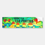 "I Brake for Tea Parties" Bumper Sticker