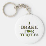 I Brake For Turtles 1 Keychain