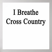 I Breathe Cross Country Poster