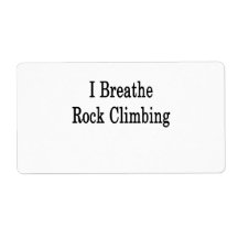 I Breathe Rock Climbing Shipping Labels