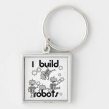 I Build Robots Key Chain