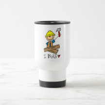 I Build Stick Figure Carpenter Tshirts Coffee Mugs