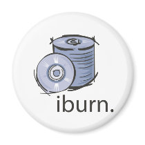 i burn iburn blank discs discs fridge magnet
