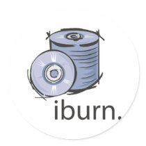 i burn iburn blank discs discs round stickers