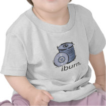 i burn iburn blank discs discs t-shirt