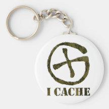 I CACHE keychain