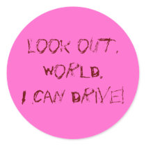 I Can Drive! Stickers