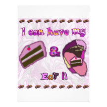 i can have my cake and eat it custom invites
