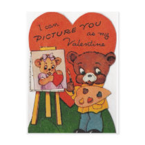 I Can Picture You As My Valentine Postcard