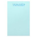 I can say anything in 140 characters stationery