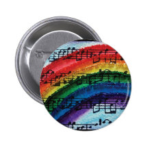 I Can Sing A Rainbow Pinback Buttons