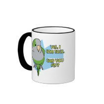 I Can Talk Quaker Parakeet Mug