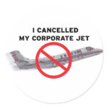 I Cancelled My Corporate Jet stickers