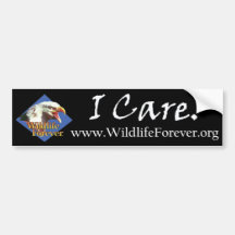 I CARE BUMPERSTICKER BUMPER STICKER