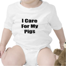 I Care For My Pigs T Shirt