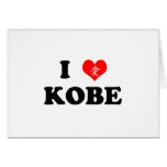 I carte de voeux de Kobe de coeur