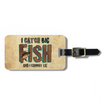 I Catch Big Fish luggage tags