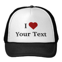 I chapeau de coeur (personnalisez) casquette de camionneur