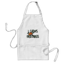 I Chews Vegetables Design Apron