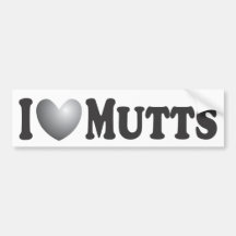 I chiens de coeur - adhésif pour pare-chocs autocollants pour voiture