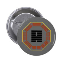 I Ching Hexagram 18 Ku "Restoration" Pinback Buttons