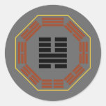 I Ching Hexagram 46 Sheng "Ascending" Round Stickers