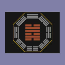 I Ching Hexagram 47 K'un "Oppression" postcards