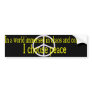 I Choose Peace Bumper Sticker (yellow letters)