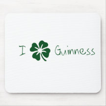 I Clover Guinness Mousepads