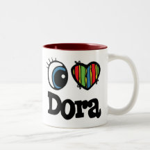I coeur (amour) Dora Mugs À Café