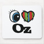 I coeur (amour) once tapis de souris