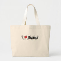 I (coeur) Havanese Sacs En Toile
