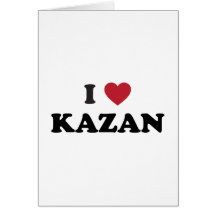 I coeur Kazan Russie Cartes De Vœux