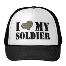 I coeur mon chapeau de soldat casquettes de camionneur