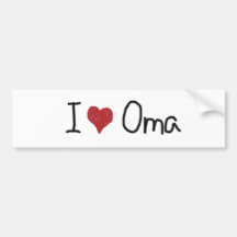 I coeur Oma Adhésif Pour Voiture