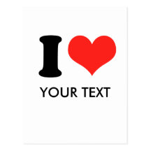 I COEUR (votre texte) Cartes Postales