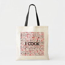I.COOK - Tote Bag - Red & Black