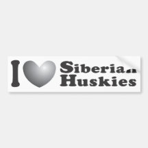 I costauds sibériens de coeur - adhésif pour pare- autocollants pour voiture