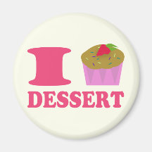 I Cupcake Dessert Refrigerator Magnet