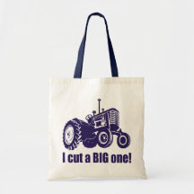 I Cut A Big One Landscaper Tote Bags