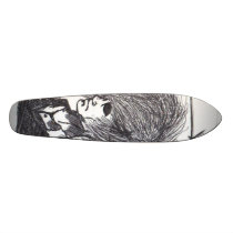 I Cut My Hair With A Chainsaw. Custom Skate Board