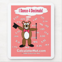 I Dance 4 Decimals Math Mousepad