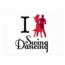 I (Dance) Swing Postcard
