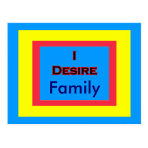 I Desire Family Postcards