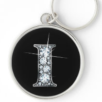 "I" Diamond Bling Keychain